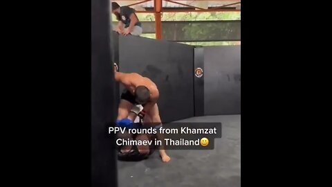 Khamzat Chimaev absolutely destroying his sparring partner