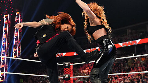 Lita hits Becky Lynch with a Twist of Fate: Raw, Feb. 7, 2022 @WWE