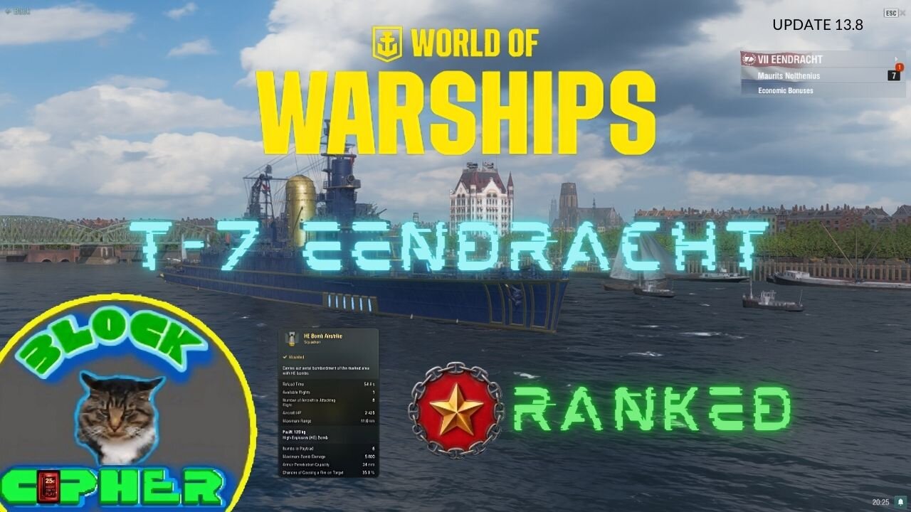 Tier-7 EENDRACHT//Dutch Line//Ranked | WoWS