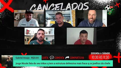 Os Cancelados 31/01/23 - Os erros do São Paulo e Rogério Ceni apontados por Jorge Nicola e Alê