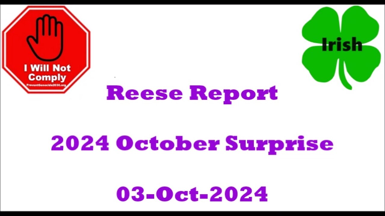 2024 October Surprise Reese Report 03-Oct-2024