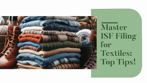 Mastering ISF Filing: Essential Tips for Textiles, Apparel, and Footwear Imports