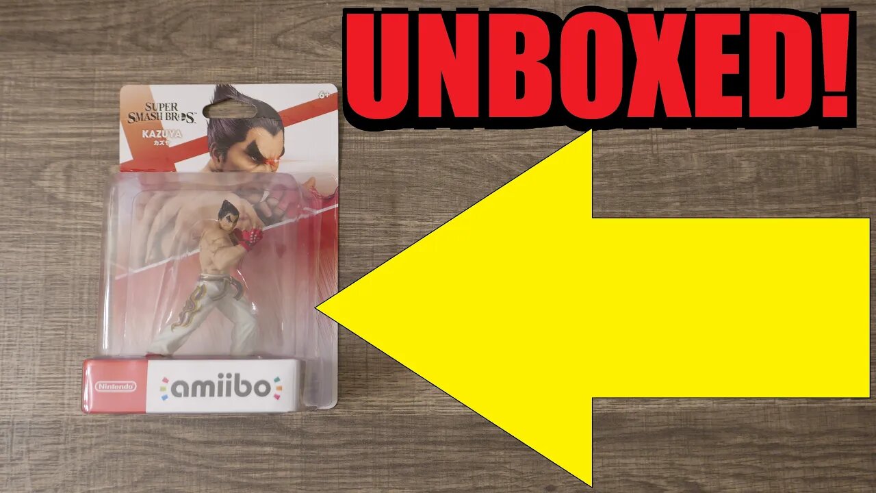 Unboxing the Kazuya Amiibo and throwing it into a volcano. Except I do not throw it into a volcano.