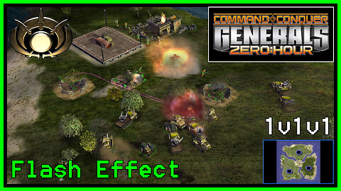 C&C Generals Zero Hour | Demolition General | 3-for-All | Hard | Flash Effect