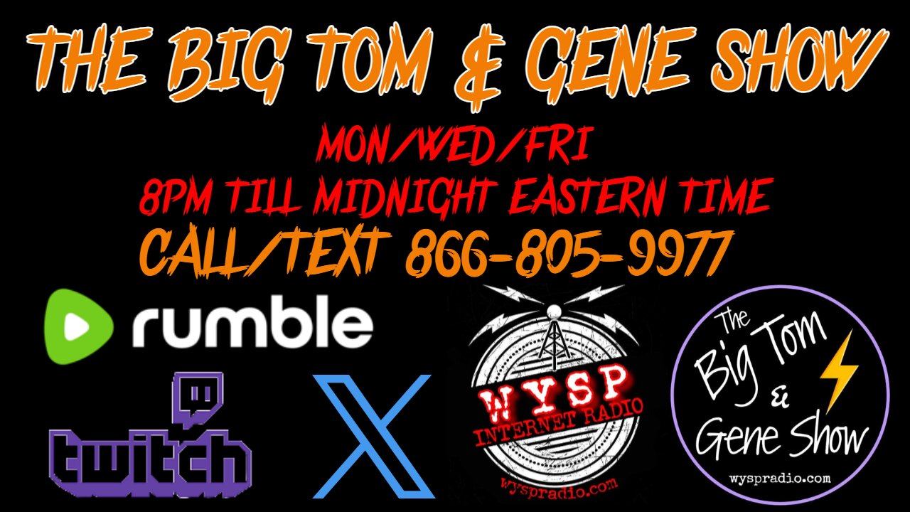 Big Tom & Gene Show (12/2 Monday Night)