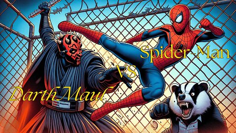 Badger Reacts: Spider-Man VS Darth Maul - Super Power Beat Down!