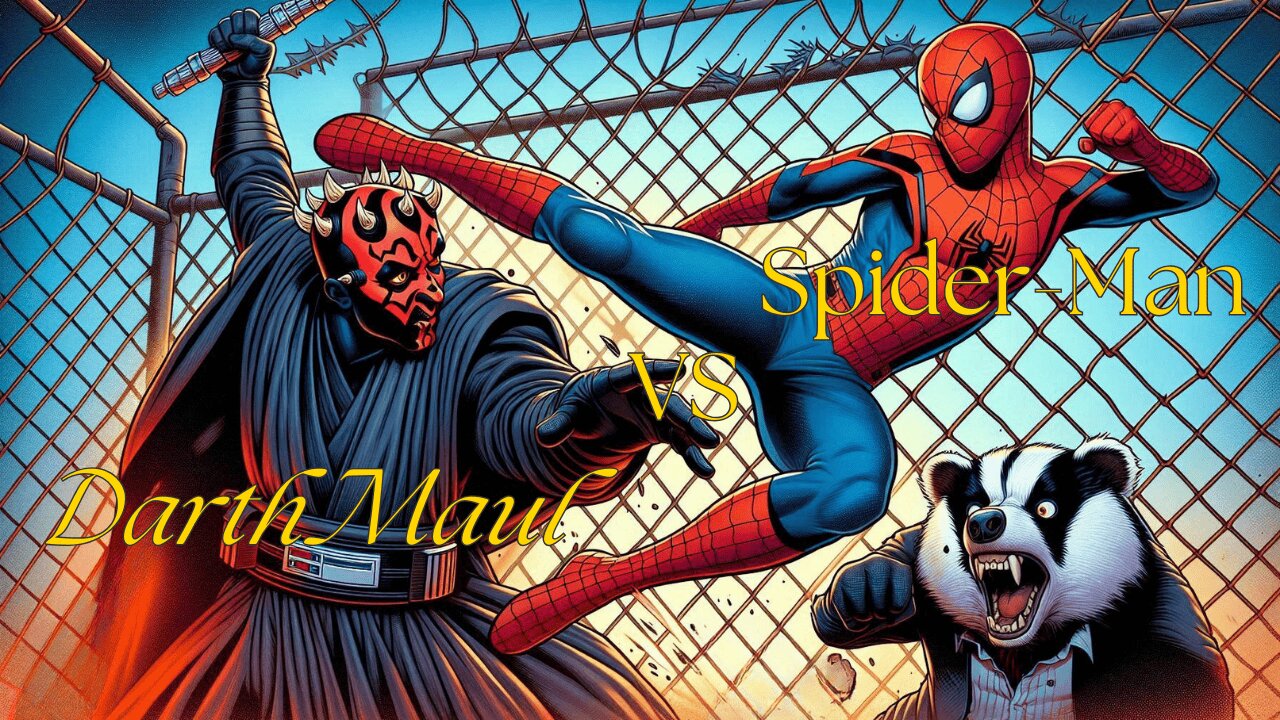 Badger Reacts: Spider-Man VS Darth Maul - Super Power Beat Down!