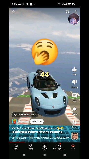 reacting to a funny memey video