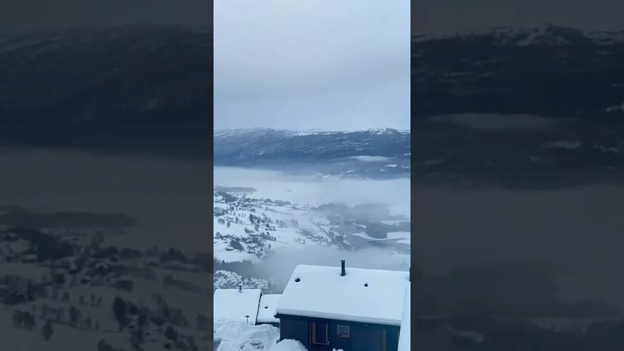 Quick #timelapse of the morning #fog #norway #winter #vinter