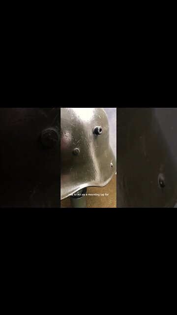 The Horns on a WW1 German Steel Helmet #army #history #military #helmet #germany #ww1 #stahlhelm