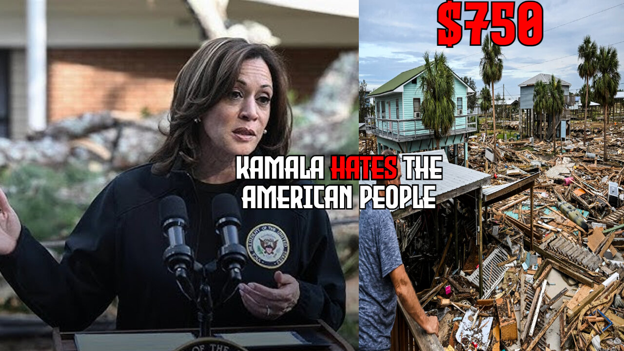 Kamala gives Ukraine 2.7 BILLION While Hurricane Victims get $750