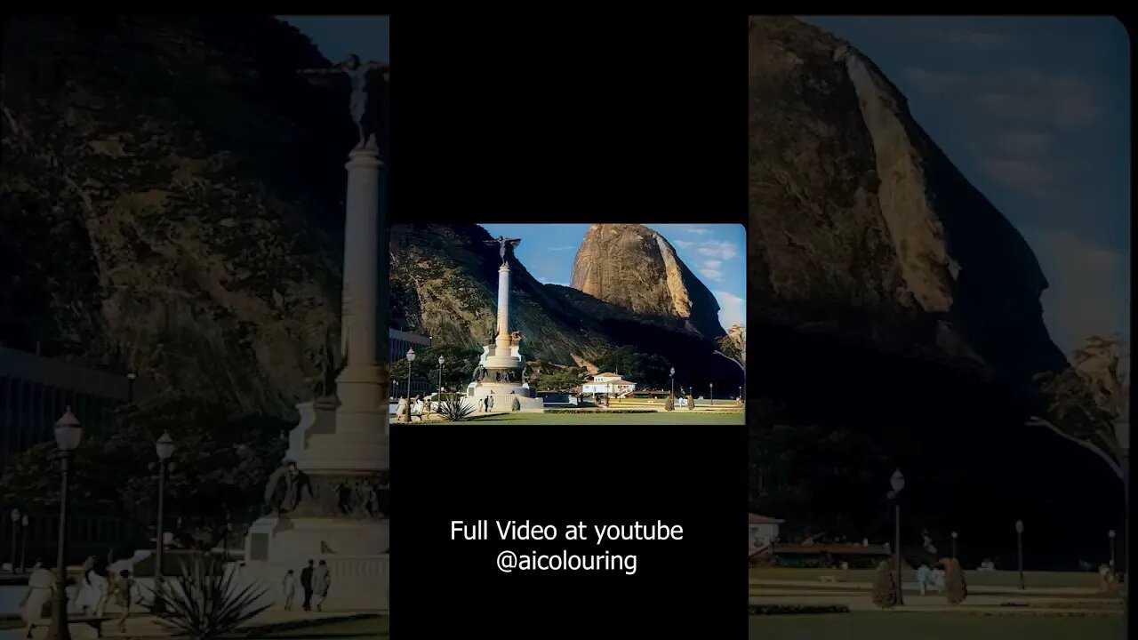 1940 Time Machine Rio de Janeiro - Sugar Loaf, Botafogo, Flamengo and Urca Colorized with AI