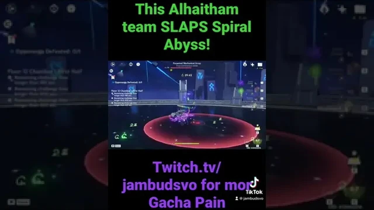 Check this sick Alhaitham Spread team on Twitch.tv/jambudsvo! Mor Gacha Pain.