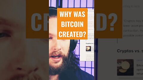 Why was Bitcoin created?