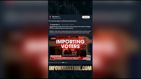 Democrats Importing Future Voters - Alex Jones on X