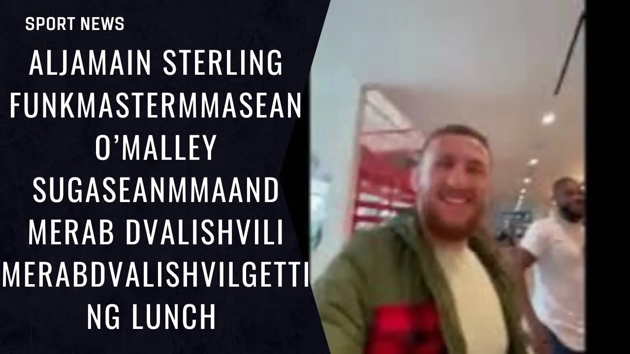 Aljamain Sterling funkmaster Sean O’Malley SugaSean and Merab Dvalishvili MerabDvalishvil lunch