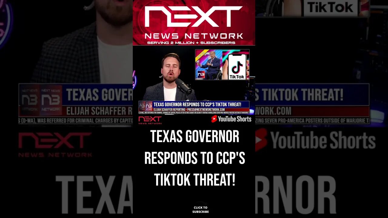 Texas Governor Responds to CCP's TikTok Threat! #shorts