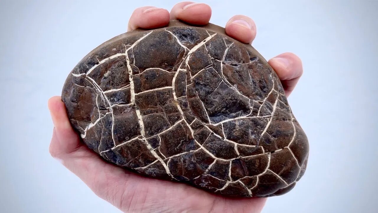 Cutting LIGHTNING STONES open w/ lapidary saw! [SEPTARIAN]