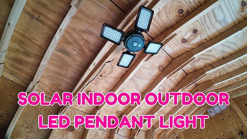 Solar Indoor Outdoor LED Pendant Light