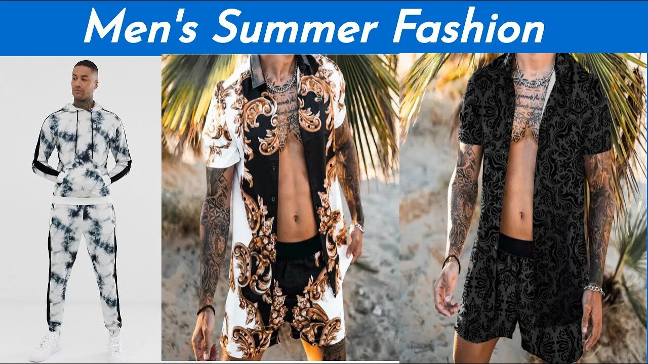 Mens Summer Fashion Printed beach suits shorts and shirts 📦✈️🌎 Shipping in Worldwide ♡Dampi 55