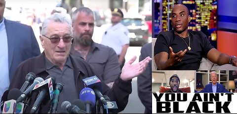 Robert De Niro Rages Against Trump Again & Biden's Boy Charlamagne tha God Supports De Niro’s TDS