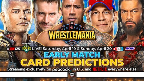 WWE WrestleMania 41 - Match Card Predictions | Bevelock