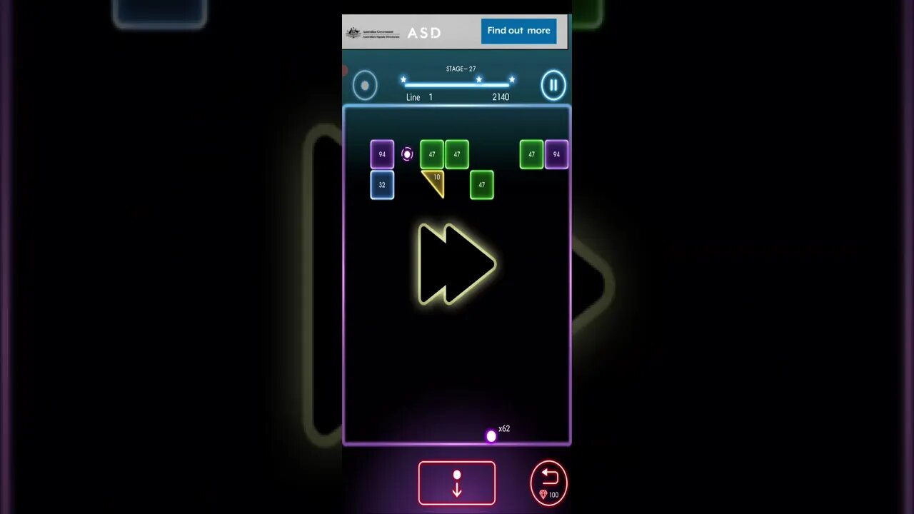 Bricks Breaker - Stage 27