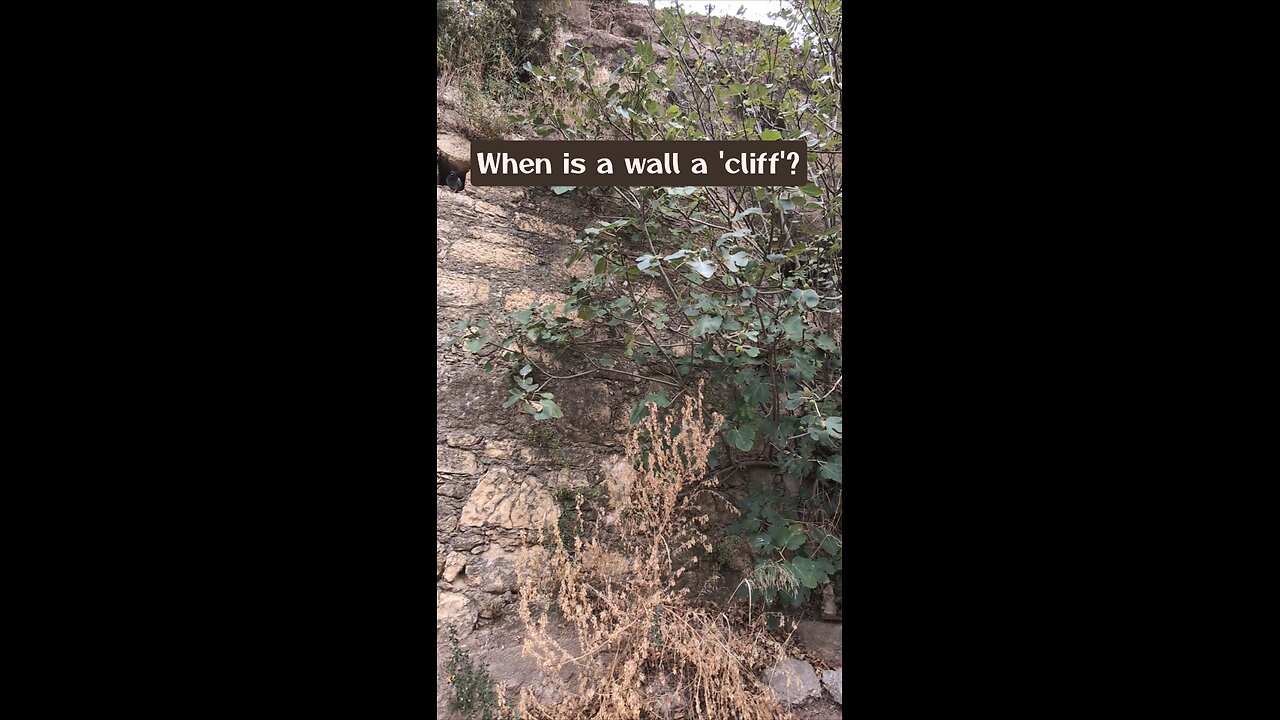 When is a wall a 'cliff'?