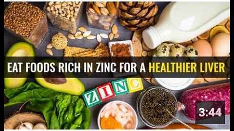 Eat foods rich in zinc for a healthier liver