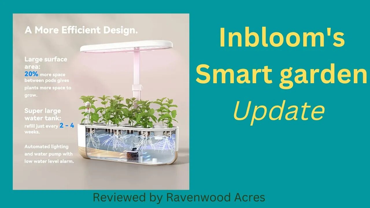 Inbloom Hydroponic Smart Garden Update: Goji Berry Starts