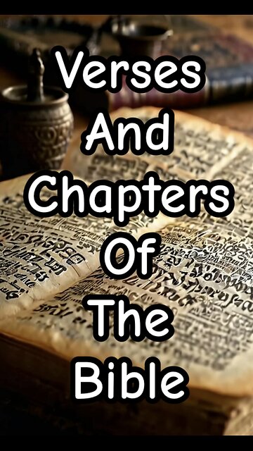 The verses and chapters of the Bible.