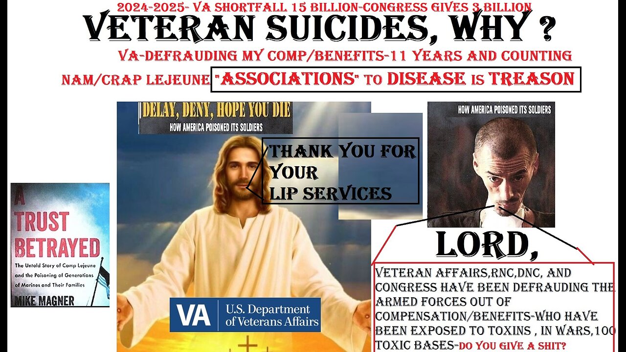 VETERAN SUICIDES, WHY CONGRESS/VA ? $$$