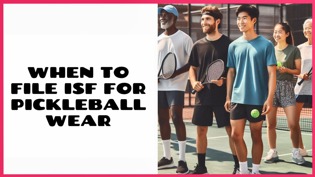 Mastering Importer Security Filing for the Pickleball Wear Industry