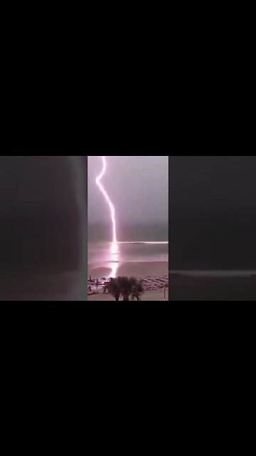 Incredible lightning strikes caught on camera #shorts