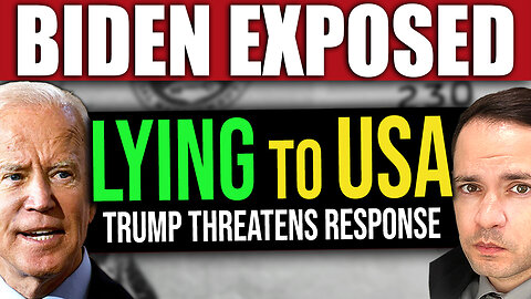 BIDEN EXPOSED LYING to US! Trump Threatens Response