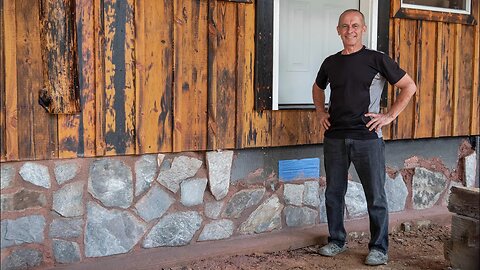 ROCK FOUNDATION FOR THE TIMBER FRAME CABIN | CAROLINA ROCK | 1000 LB OF WOOD KINDLING
