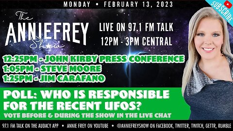 Balloons, UFOs, More Questions than Answers • Annie Frey Show 2/13/23