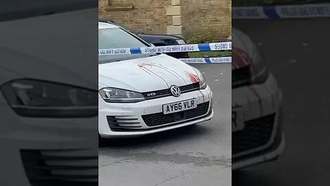 Blood on car London VW