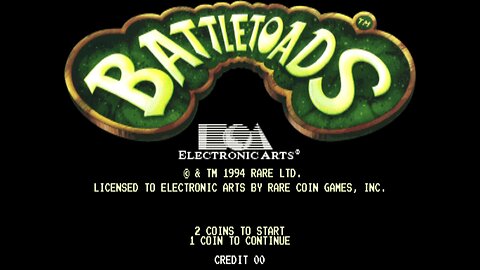 Battle Toads, Arcade Game, Rare 1994, playthrough