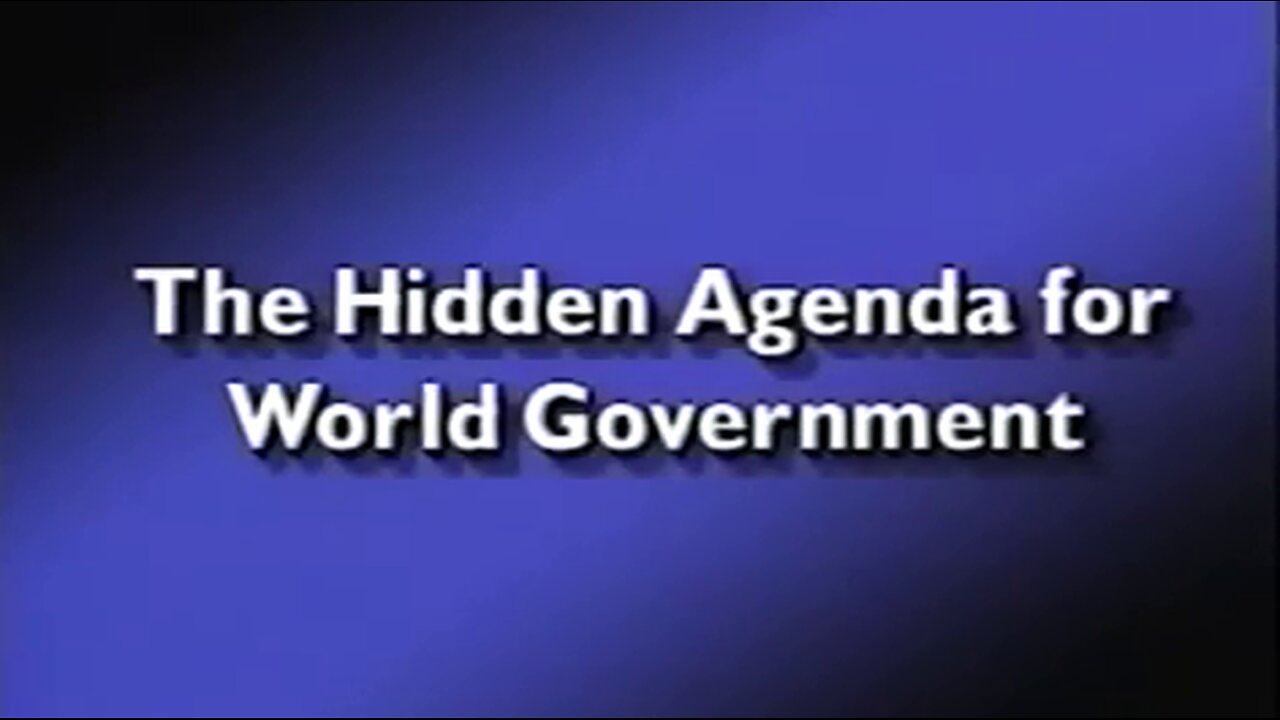 The Hidden Agenda For World Government | G. Edward Griffin interviews Norman Dodd | (1982)