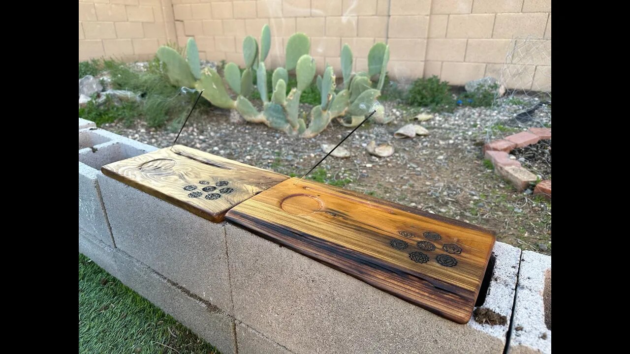 Making An Incense Holder Out of Reclaimed Mushroom Wood, and Laser Engraving the 7 Chakra's