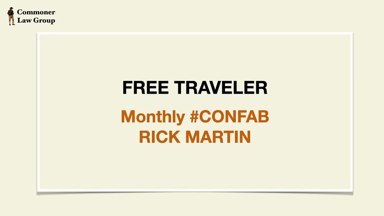 Free Traveler Mnnthly #CONFAB Dec 6 2022 Rick Martin