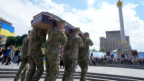 Hundreds attend funeral of Ukrainian soldier in Kyiv