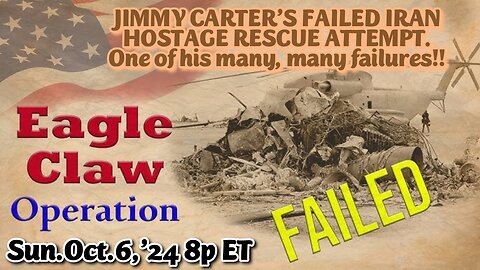 ON DEMAND! From- Oct.6,'24: Jimmy Carter the Fool on the Hill! Nothing but failure as a President. Many paid with their lives.