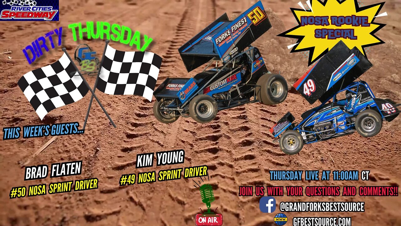 RCS Dirty Thursday - with NOSA Sprint Drivers #50, Brad Flaten & #49, Kim Young