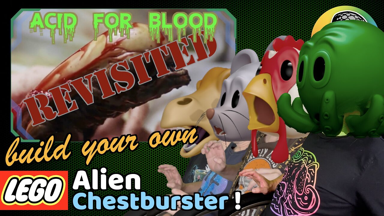 Build your own LEGO Alien Chestburster (Acid for Blood - Revisited)