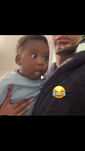 Babies' reactions are extremely sweet.