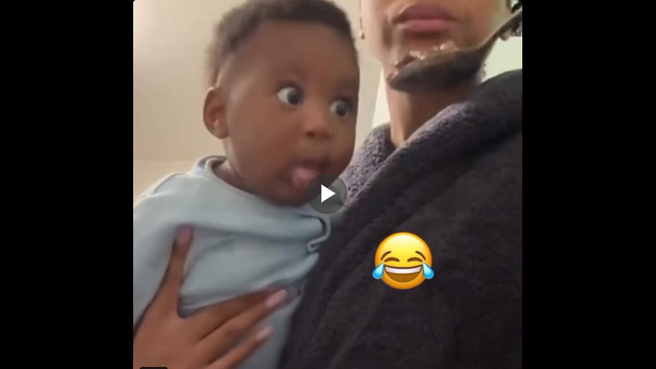 Babies' reactions are extremely sweet.