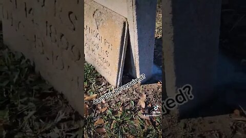 Can you just change the nameplate? #grave #cemetery #headstone #recycle #reuse