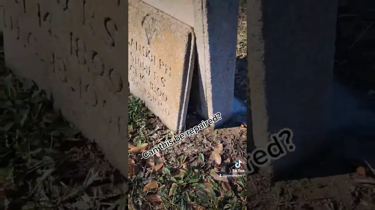 Can you just change the nameplate? #grave #cemetery #headstone #recycle #reuse